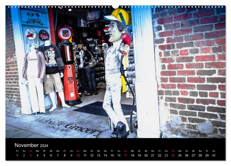 San Francisco - street view (CH version) (CALVENDO Premium Wall Calendar 2024) 