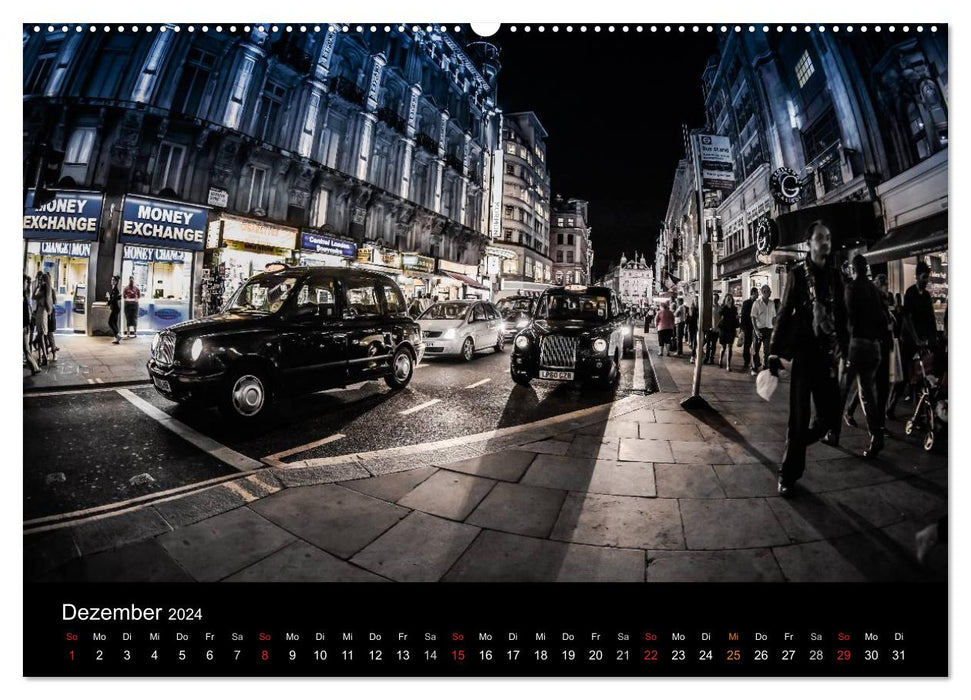 London - street view (CH version) (CALVENDO Premium Wall Calendar 2024) 