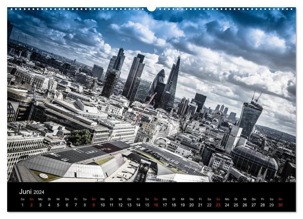 London - street view (CH-Version) (CALVENDO Premium Wandkalender 2024)