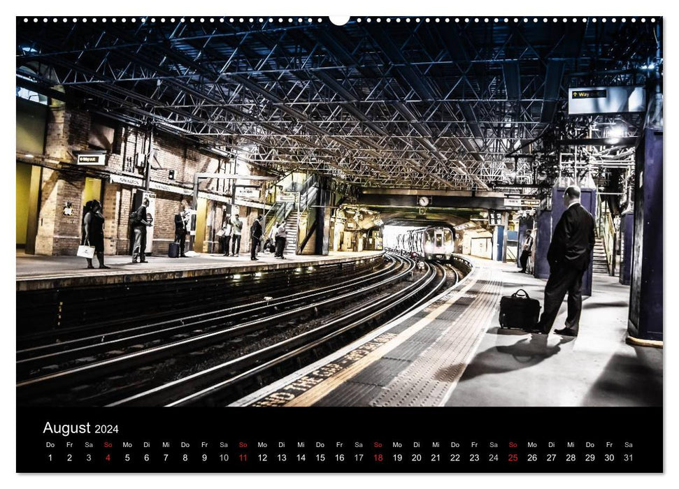 London - street view (CALVENDO Premium Wall Calendar 2024) 