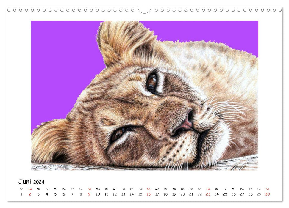 PopArt Animals (CALVENDO Wandkalender 2024)