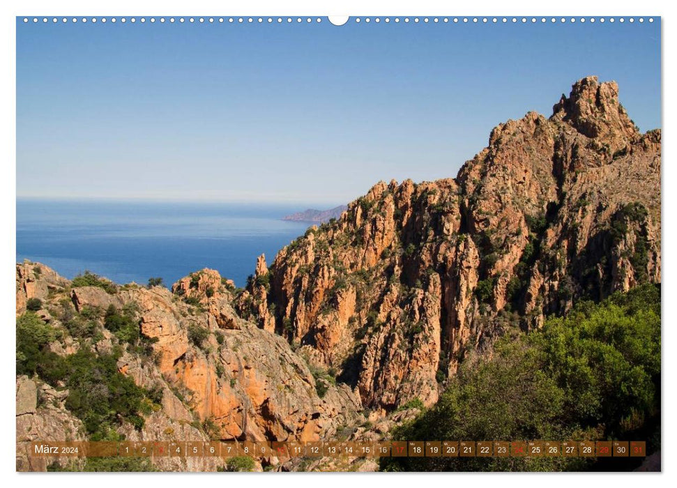 Corsica - Island of Beauty (CALVENDO Premium Wall Calendar 2024) 