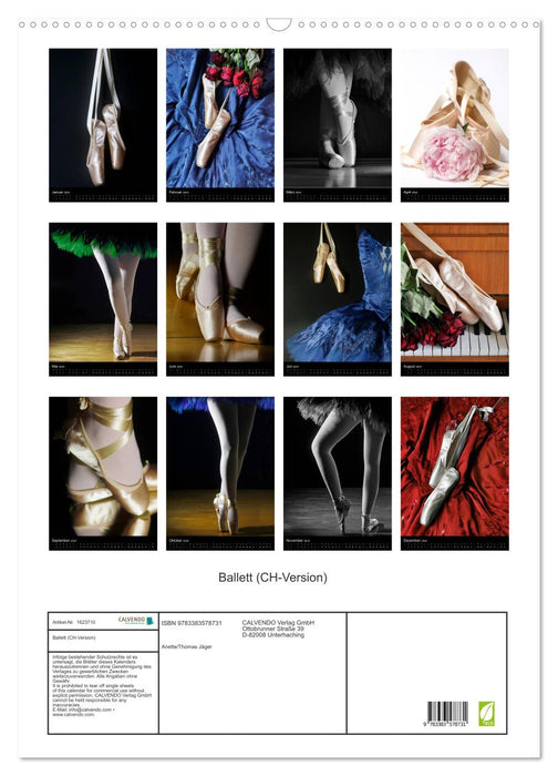 Ballet (CH version) (CALVENDO wall calendar 2024) 