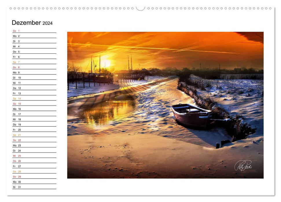 Frise - au port de Varel (Calvendo Premium Wall Calendar 2024) 