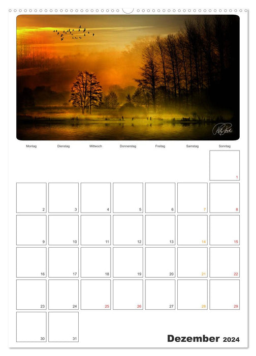 Appointment planner - intermediate worlds, times between day and night (CALVENDO wall calendar 2024) 