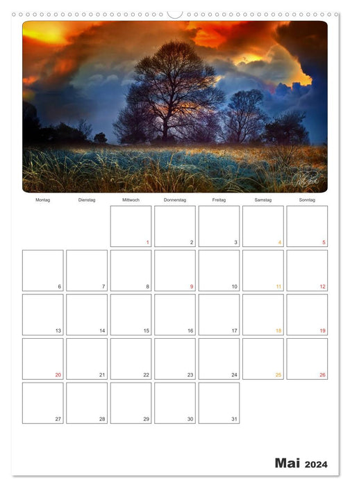 Terminplaner - Zwischenwelten, Zeiten zwischen Tag und Nacht (CALVENDO Wandkalender 2024)