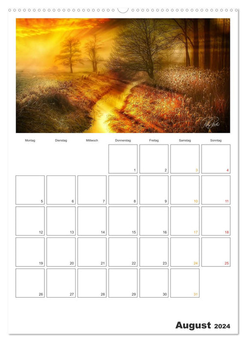 Appointment planner - intermediate worlds, times between day and night (CALVENDO wall calendar 2024) 