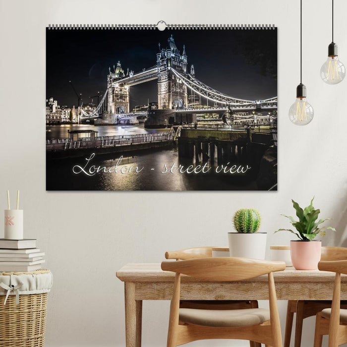 London - street view (CH version) (CALVENDO wall calendar 2024) 