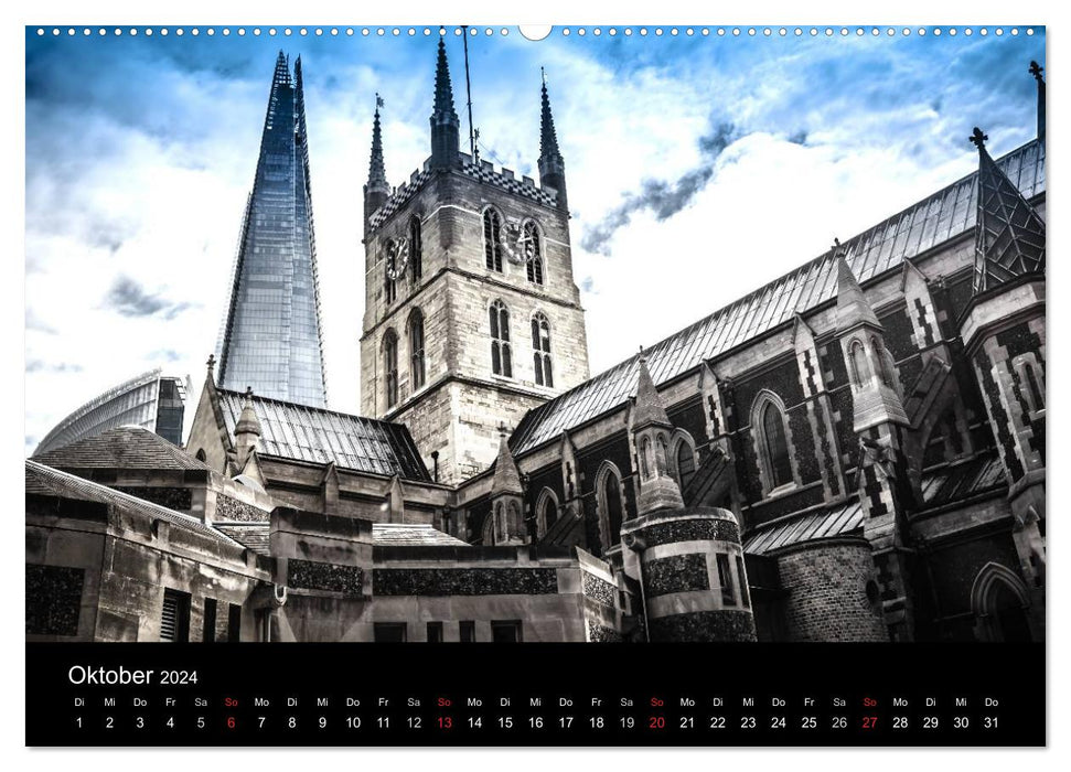 London - street view (CH-Version) (CALVENDO Wandkalender 2024)