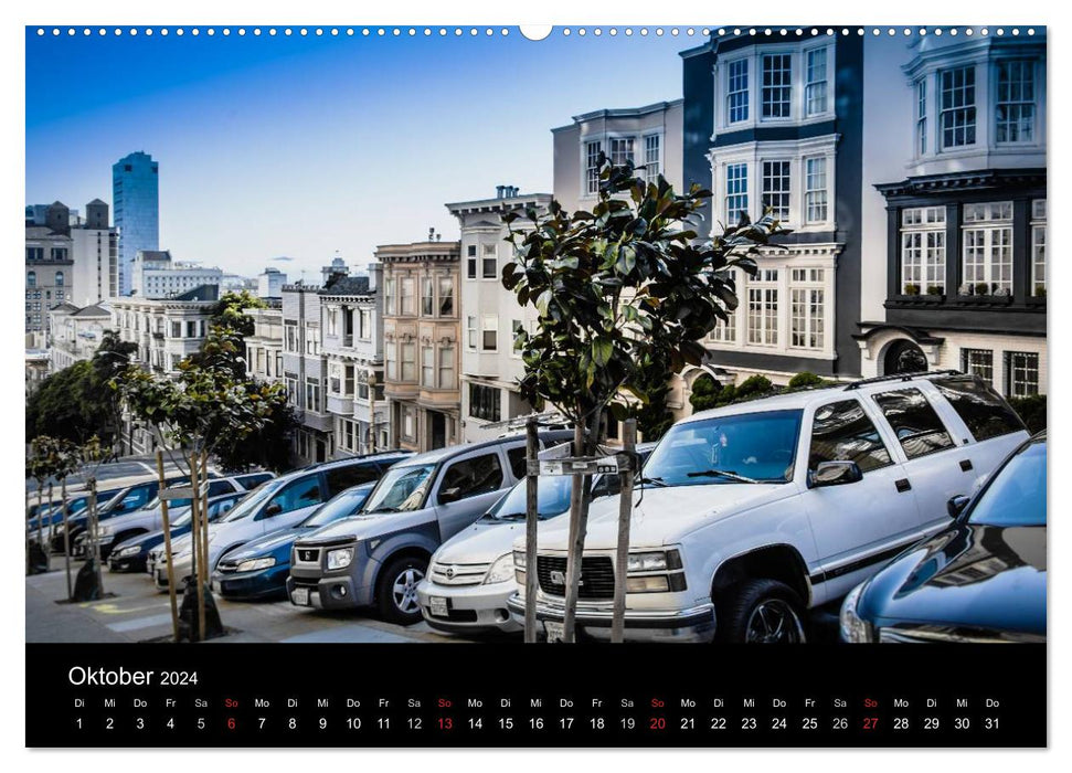 San Francisco - street view (CH-Version) (CALVENDO Wandkalender 2024)
