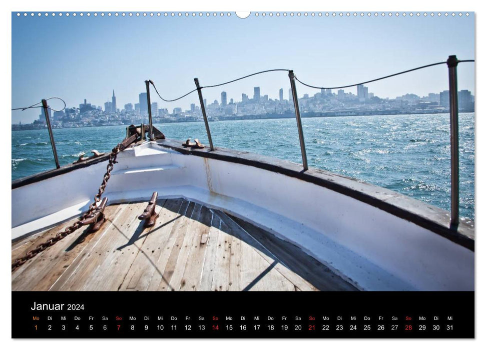 San Francisco - street view (CH version) (CALVENDO wall calendar 2024) 