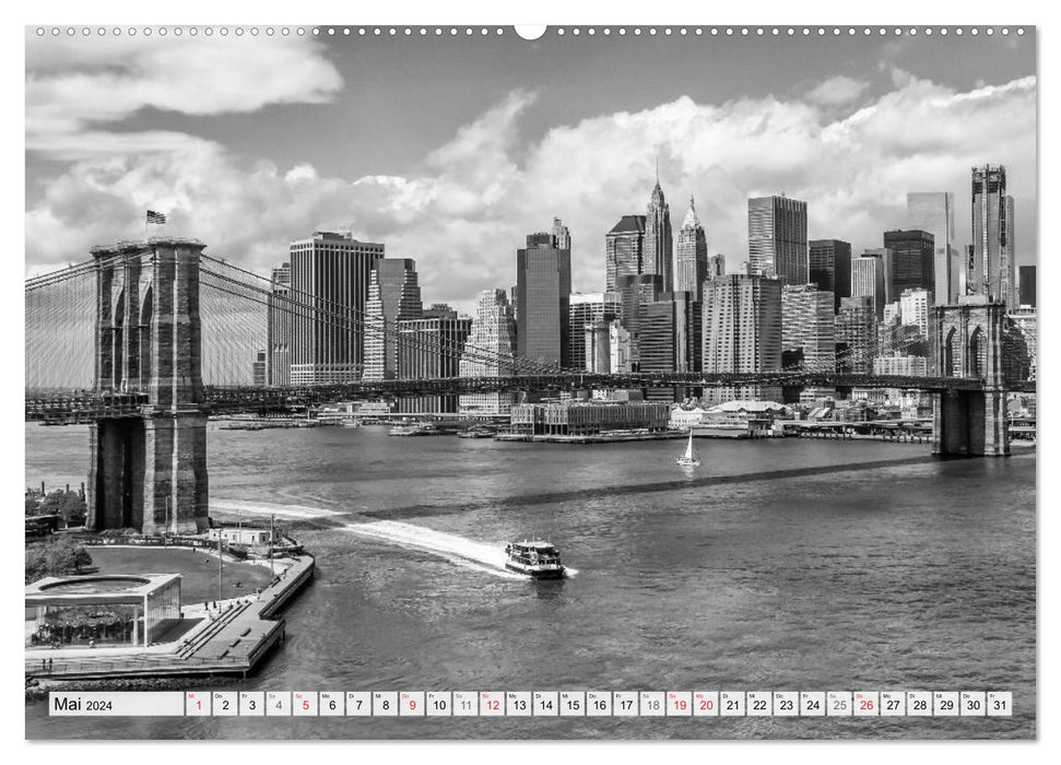 BROOKLYN BRIDGE L'emblème de la ville de New York (Calvendo Premium Wall Calendar 2024) 