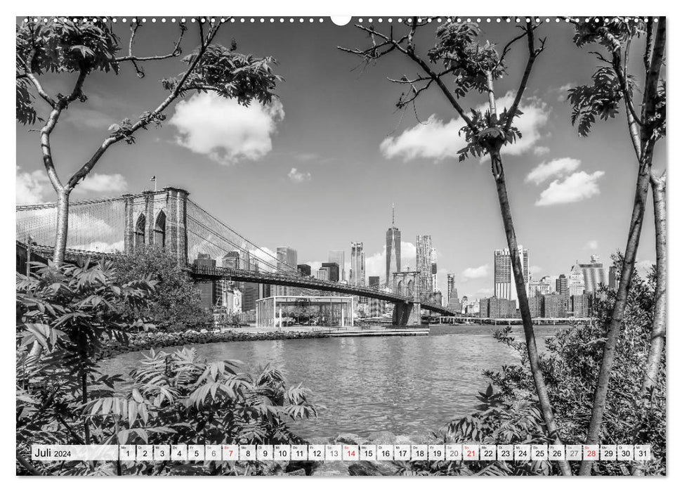 BROOKLYN BRIDGE The landmark of New York City (CALVENDO Premium Wall Calendar 2024) 
