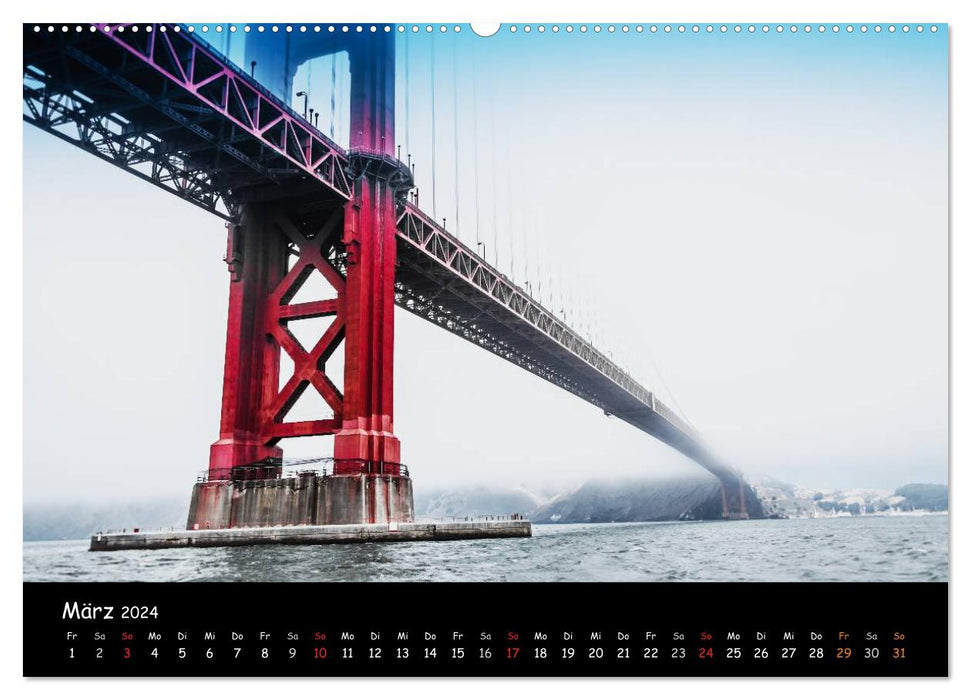 San Francisco - street view (CALVENDO Premium Wandkalender 2024)