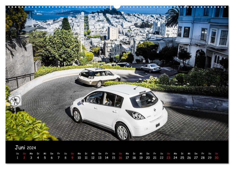 San Francisco - vue sur la rue (Calvendo Premium Wall Calendar 2024) 