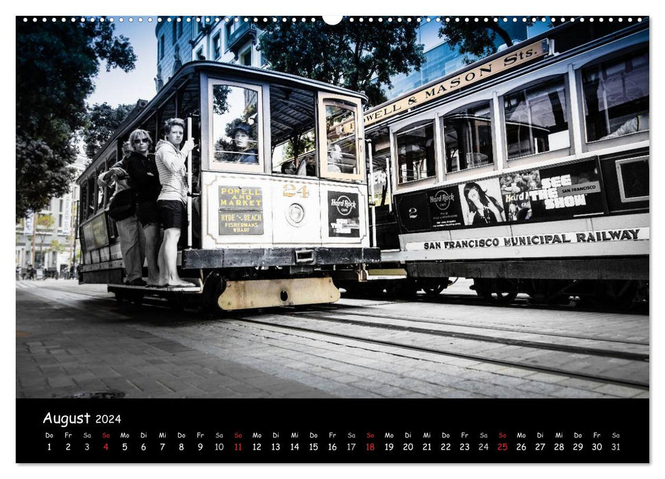 San Francisco - street view (CALVENDO Premium Wandkalender 2024)