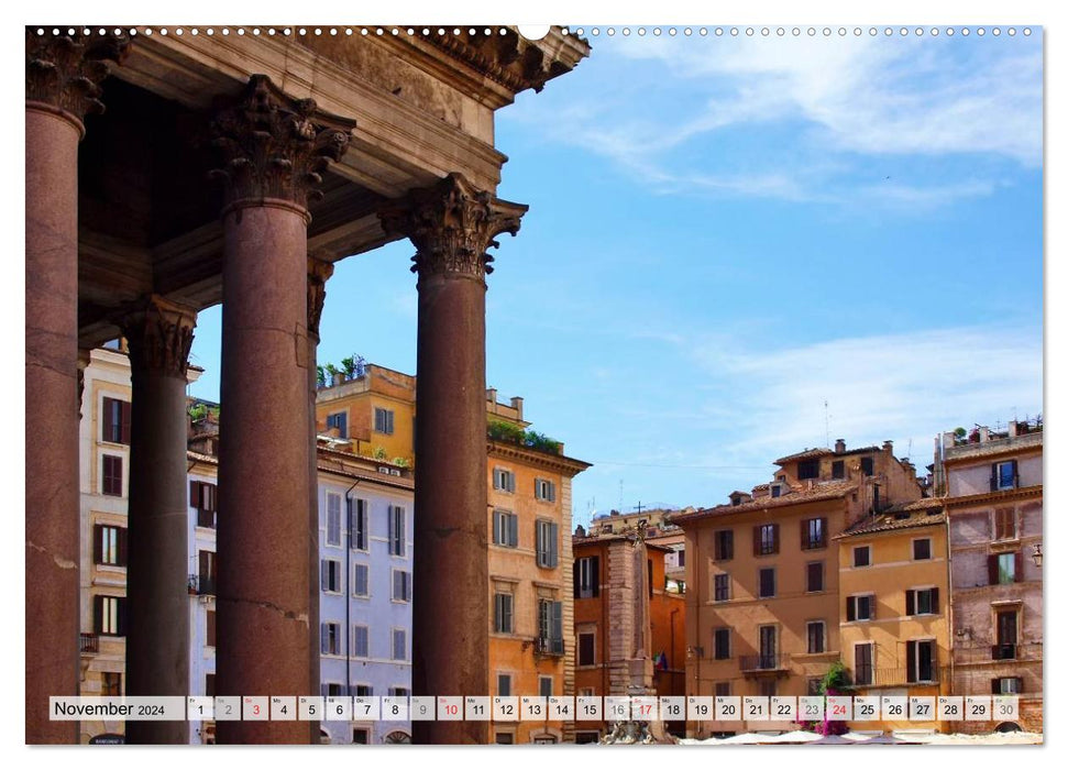 Historische Stadt am Tiber ROM (CALVENDO Premium Wandkalender 2024)