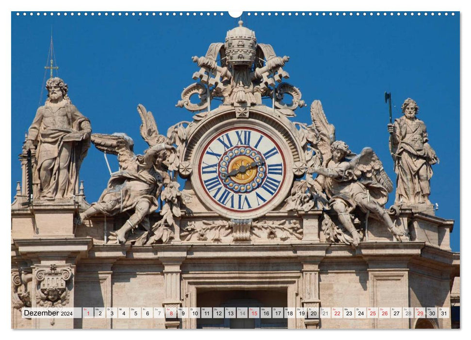 Ville historique sur le Tibre ROME (Calendrier mural CALVENDO Premium 2024) 