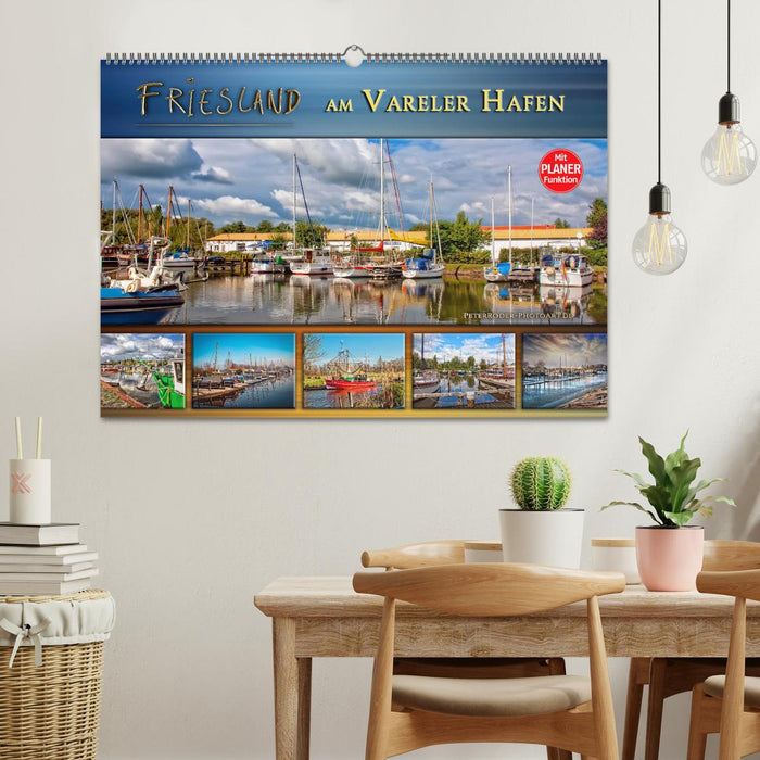 Friesland - am Vareler Hafen (CALVENDO Wandkalender 2024)