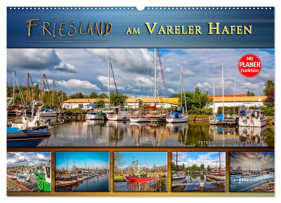 Friesland - at the Varel harbor (CALVENDO wall calendar 2024) 