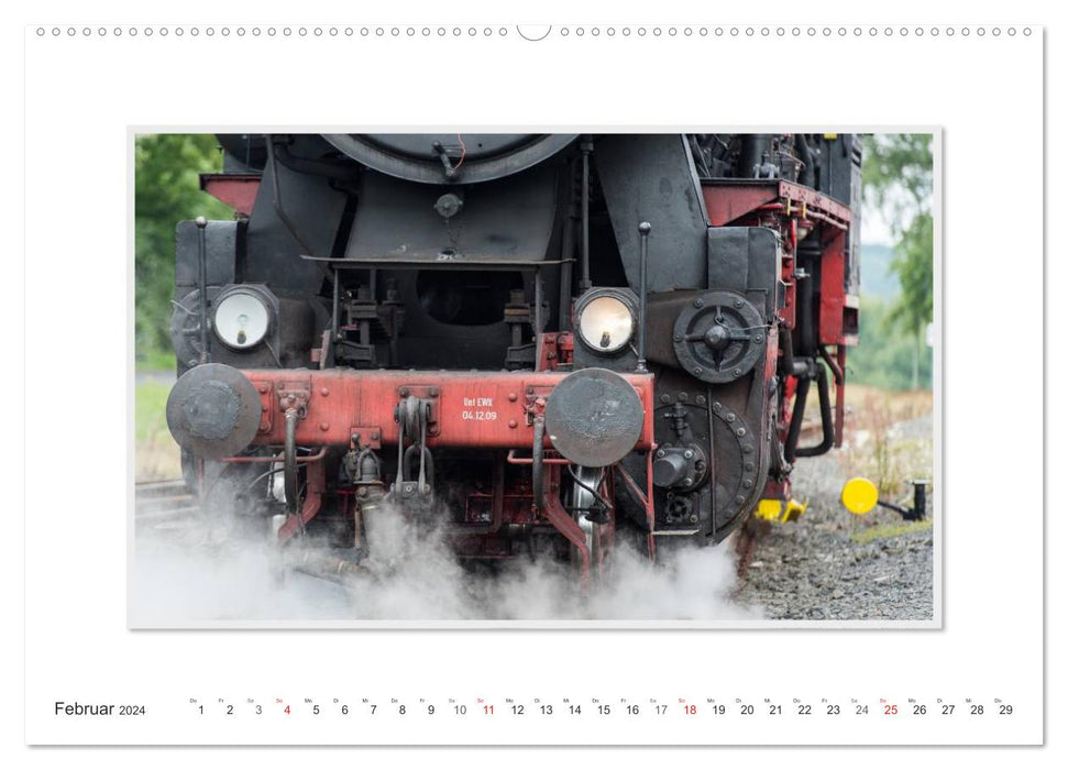 Emotional moments: The steam locomotive type 528134-0. (CALVENDO Premium Wall Calendar 2024) 