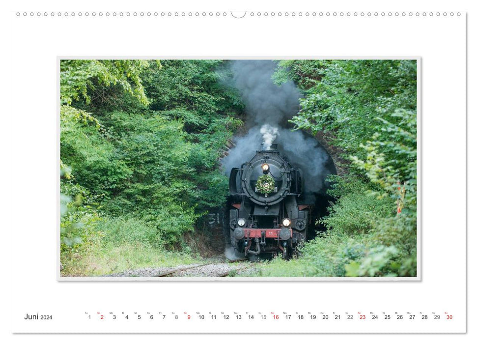 Emotional moments: The steam locomotive type 528134-0. (CALVENDO Premium Wall Calendar 2024) 