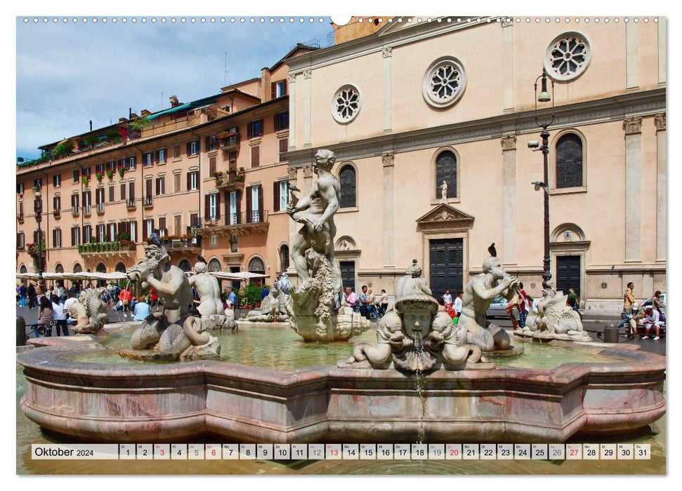 Historische Stadt am Tiber ROM (CALVENDO Wandkalender 2024)