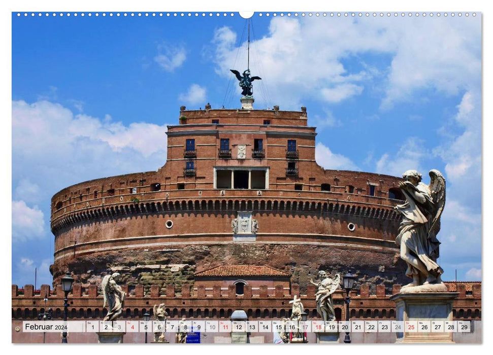 Historische Stadt am Tiber ROM (CALVENDO Wandkalender 2024)