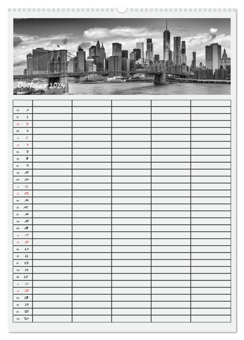 NEW YORK CITY Teamplaner (CALVENDO Premium Wandkalender 2024)