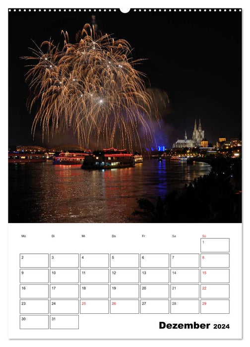 Feuerwerke Terminplaner (CALVENDO Premium Wandkalender 2024)