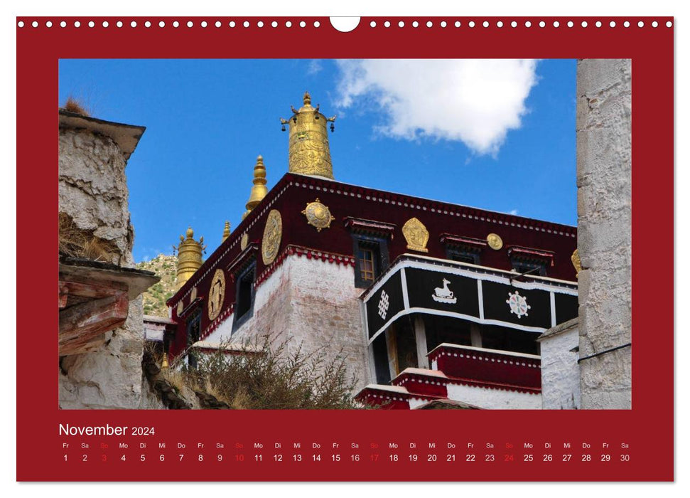 Tibet - Auf dem Dach der Welt (CALVENDO Wandkalender 2024)