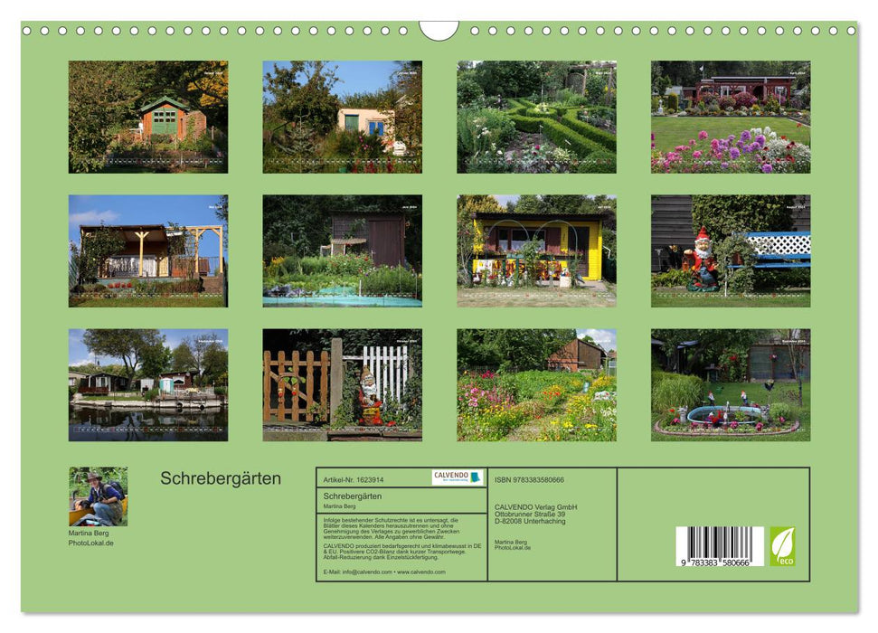 Schrebergärten (CALVENDO Wandkalender 2024)
