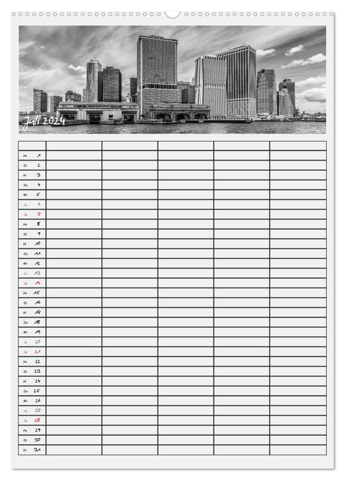 NEW YORK CITY Teamplaner (CALVENDO Wandkalender 2024)