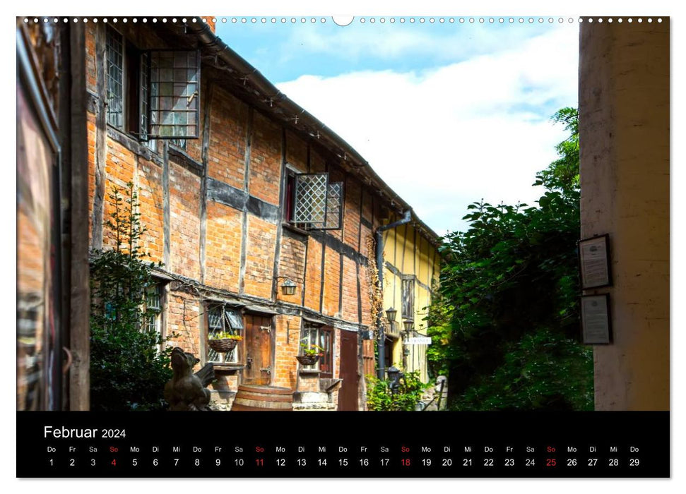Burgen, Schlösser, Landhäuser (CALVENDO Premium Wandkalender 2024)