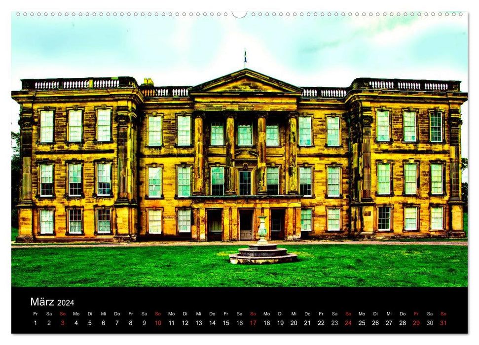 Châteaux, palais, maisons de campagne (Calendrier mural CALVENDO Premium 2024) 