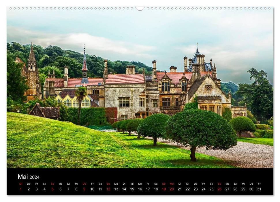 Castles, palaces, country houses (CALVENDO Premium Wall Calendar 2024) 