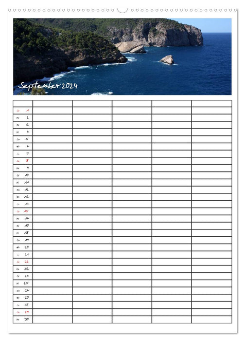 Ibiza / Familienplaner (CALVENDO Premium Wandkalender 2024)