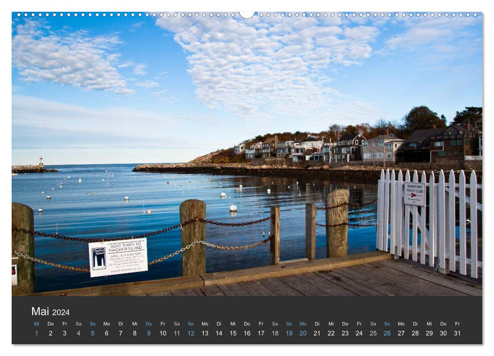 Automne et côte à Boston et en Nouvelle-Angleterre (Calvendo Premium Wall Calendar 2024) 