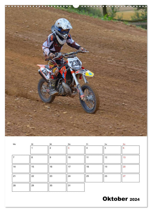 Planificateur de rendez-vous motocross (Calendrier mural CALVENDO Premium 2024) 