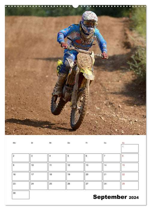 Planificateur de rendez-vous motocross (Calendrier mural CALVENDO Premium 2024) 