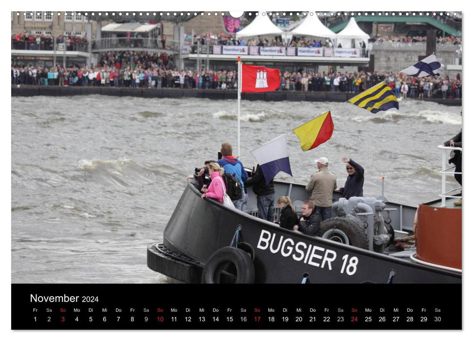 Hamburg Tugboat Ballet (CALVENDO wall calendar 2024) 