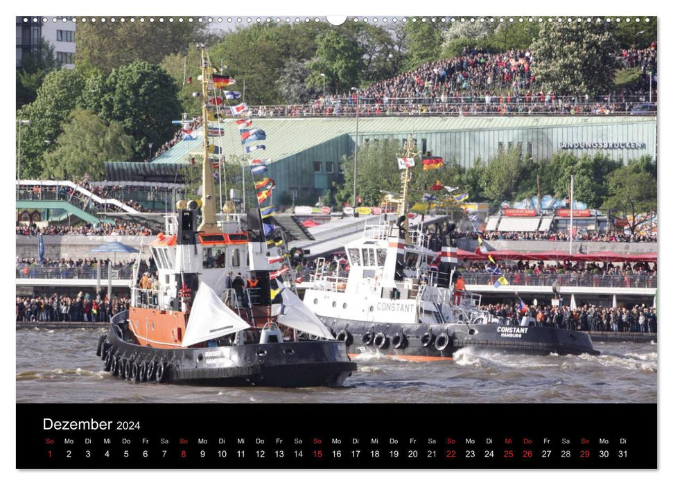 Hamburg Tugboat Ballet (CALVENDO wall calendar 2024) 