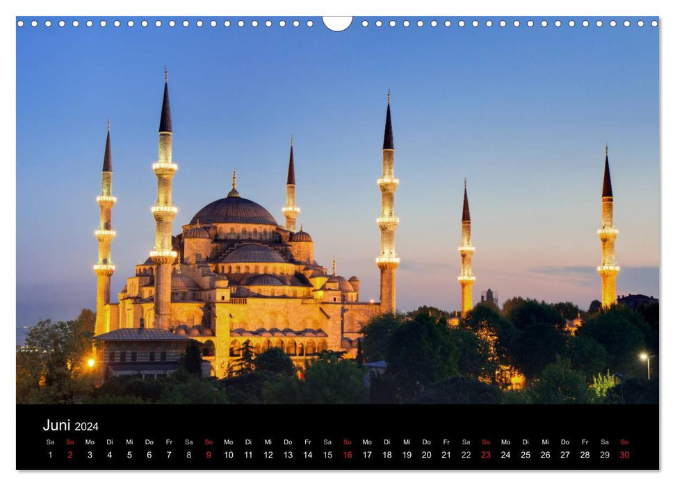 Istanbul - Metropole am Bosporus (CALVENDO Wandkalender 2024)