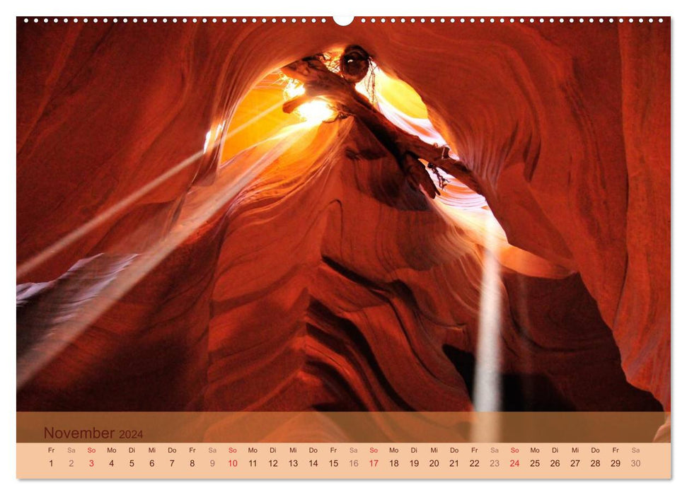 The Antelope Canyon (CALVENDO Premium Wall Calendar 2024) 