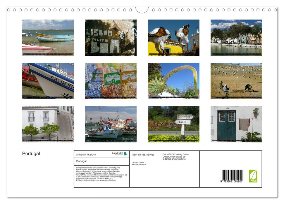 Portugal (CALVENDO wall calendar 2024) 