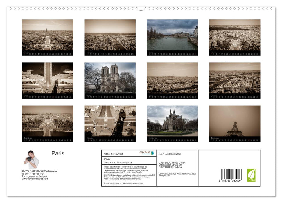 Paris (CALVENDO Premium Wall Calendar 2024) 