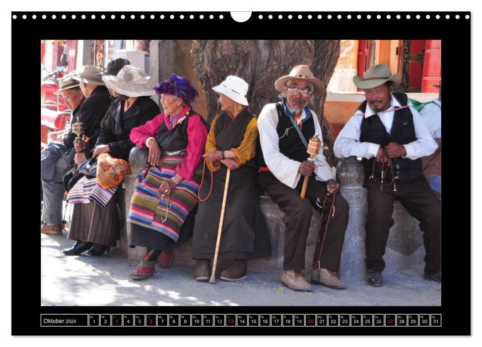 Faces of Tibet (CALVENDO wall calendar 2024) 