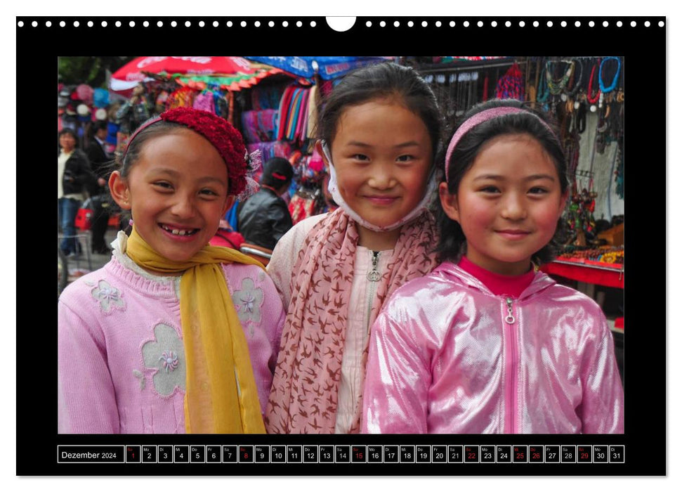 Gesichter Tibets (CALVENDO Wandkalender 2024)