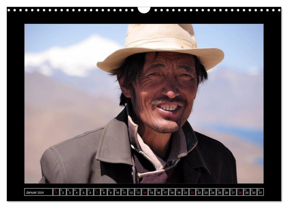 Faces of Tibet (CALVENDO wall calendar 2024) 