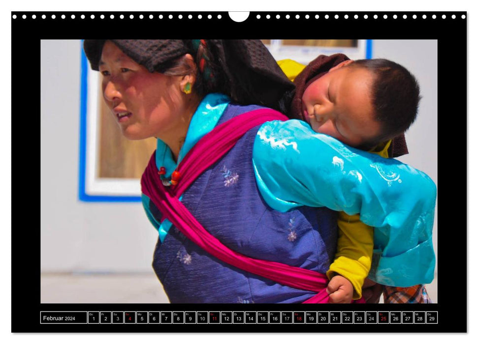 Faces of Tibet (CALVENDO wall calendar 2024) 